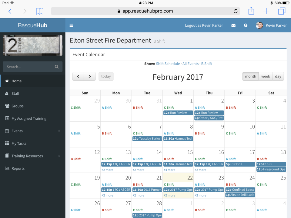 screenshot of Rescue Hub